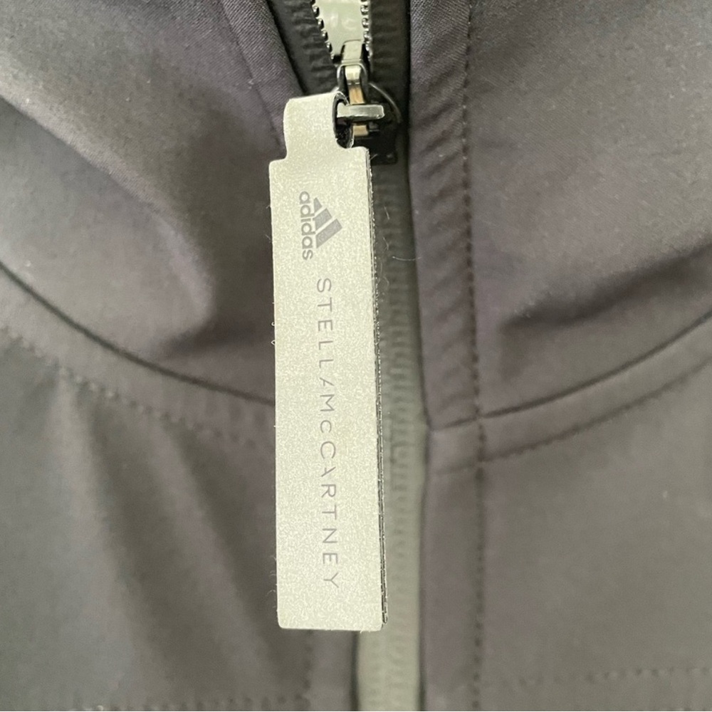 Stella McCartney x Adidas Bomber Jacket, Black, Small with Zipper Pockets. - Picture 4 of 6